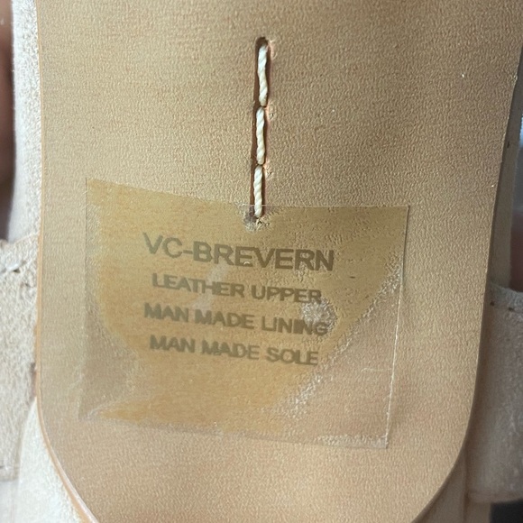 Vince Camuto - Brevern Rhinestone - Tan Trim Strappy Sandals - Size 7 - Picture 15 of 16
